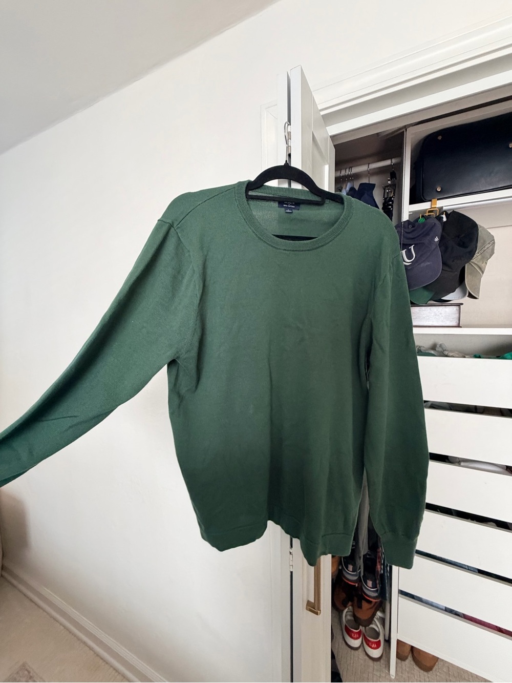 Classic Crewneck Sweater - Forest Green